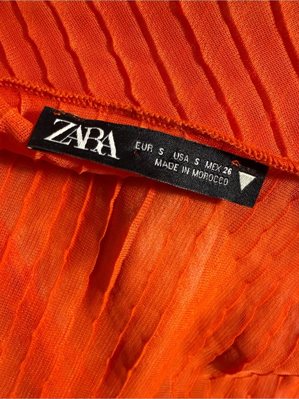 Zara sheer cropped